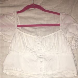 Pacsun , Kendall & Kylie cropped peasant top